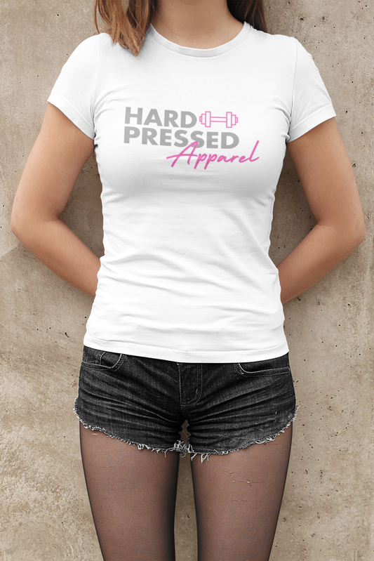 Ladies Hard Pressed Tee - White