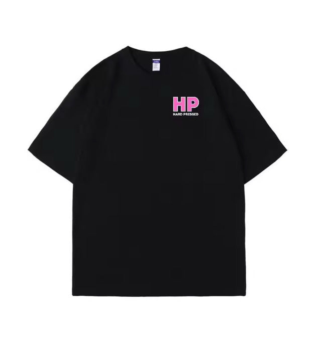 Hard Pressed Oversized Tee Embroidered - Black