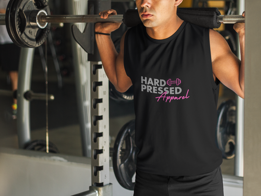 Hard Pressed Tank Top-  Black